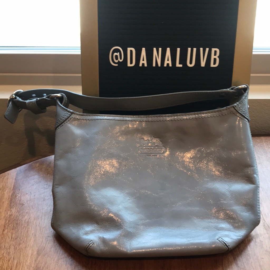 Small, Grey Coach Bag